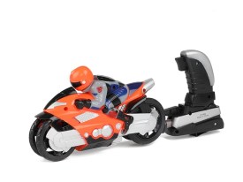 Moto carrera grande con lanzador